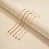 Joyería de Mano Bohemia Transfronteriza Europea y Americana Cadena Metálica Set de Mujer 6 Cadenas Multicapa Pulseras Simples