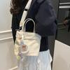Bolso de Tela de Nylon para Mujer, Diseño Coreano de Moda, Bolso Tote Pequeño al por Mayor, Bolso Cruzado Casual para Hombro, Nuevo Modelo 2025