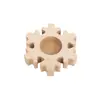 Suporte de Ornamentos Base Estilo Ins Suporte de Velas Base Tronco de Árvore Natural Madeira Simples Decorativo Ornamento de Mesa