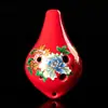 Artesanía de cerámica Ocarina de seis agujeros de cerámica Alto Hongyin Ocarina de 6 agujeros envío de canciones Cordón de PU