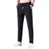 Ropa de Hombre Transfronteriza Verano 2026 Pantalones de Seda Hielo para Hombre Pantalones Finos Casual de Negocios Elásticos Transpirables de Pierna Recta Pantalones Deportivos
