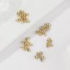 Colar de Pérolas com Fio de Contas Redondas de Silicone Banhado a Ouro 18K, Contas Fixas Ajustáveis que Preservam a Cor, Acessórios para Joias DIY, Atacado