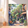 Casa de Flores junto al Mar Pintura al Óleo Digital DIY 2026 Nueva Pintura Acrílica Relleno Manual para Colorear Pintura Decorativa Sanadora