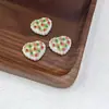 Série Papai Noel Coração de Renda Contas com Furo Central Pulseira Colar DIY Caneta com Contas Acessórios de Joias Acrílicos