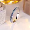 Anéis Europeus e Americanos Mais Vendidos no Ebay com Zircônia Incrustada Cheios de Diamante para Homens e Mulheres Anéis Simples de Pedra de Nascimento para Instagram Anéis Diários Exquisitos