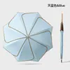 Paraguas de pétalo color macarrón estilo nuevo 2026 para mujer, Paraguas con protección solar anti-UV, Paraguas de sol
