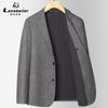 Traje Laishbert Otoño e Invierno Rayado Sin Planchado Elástico para Hombre Traje para Jóvenes y Mediana Edad Slim Moderno Traje Casual Individual para Hombre