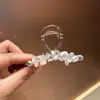 Colorida Pasador de Cristal Hecho a Mano con Perlas para el Cabello de Mujer Pinza para el Pelo del Peinado Pinza de Tiburón de Tocados Avanzados Pinza Agarradora de Cabello Estilo Nuevo
