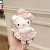 Auténtico Peluche de Dibujos Animados Sanrio Hello Kitty Bolsa Decoración Colgante Llavero Colgante