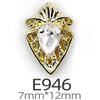 Liga arco cristal unha joias 3D tridimensional coroa cereja coelho cisne prego colando diamante fábrica atacado