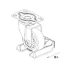 Soporte de rueda para congelador, almohadilla de fijación de rueda universal, pastilla de freno para rueda, tope de rueda, almohadilla de rueda de sujeción a presión, almohadilla para pie de mueble