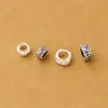 Plata de Ley S925 Patrón de Rostro de Animal Retro Espaciador Estilo Chino Anillo Cerrado Pulsera Trenzada Accesorios DIY
