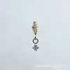 Brinco Pingente G23 Titânio Liga de Titânio Astmf-136 Zircônia Redonda Única Marquise Piercing Labial Stud de Titânio com Rosca Interna