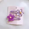 Nouveau pasador de color caramelo para niña, clip BB de flor lindo para bebé, clip lateral de color gelatina para cabello suelto, accesorio para el cabello