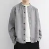 Nuevos suéteres de punto para otoño e invierno para hombres y parejas, chaquetas cárdigan, estilo old money, cuello redondo, corte holgado, moderno, venta al por mayor de fábrica transfronteriza