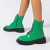 Botas de charol de estilo británico para mujer con suela gruesa y cordones, hasta la mitad de la pantorrilla, botas de moto elegantes, botas de caballero, botines para mujer