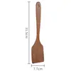 Utensilios de cocina Cucharón para sopa Sartén antiadherente Set de espátulas de madera para alitas de pollo Espátula de madera sin pintar ni encerar Espátula para utensilios de cocina