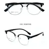 Gafas de Montura Cuadrada de Moda para Hombre en TR90 Montura de Gafas Estilo Xiaohongshu Tendencia Montura Completa de Aleación