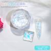Nova fantasia nuvem brocado pó unha arte super fada aurora opala pó mágico neve veludo glitter lantejoulas unhas jóias atacado