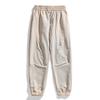 Primavera, Outono e Verão 2025 Novo Estilo Gola Alta Manga Comprida Shorts e Calças Conjunto de Três Peças Fino Casual Esportivo Solto Calças Cinco Pontos