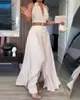 Vestido de Moda para Mujer 2025 Estilo Artístico Sin Mangas de un Solo Botón Espalda Descubierta Exportación Europea y Americana