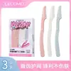 Gemon Set de Tres Depiladores de Cejas Rasuradores Desprendibles, Venta al por Mayor del Fabricante, Set de Microblading Antirrayaduras, Tipo Plegable de Seguridad