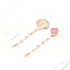 F226 versão coreana de presilha de cabelo com strass presilha de cabelo de concha de cristal venda quente presilha para franja de meninas presilha de cabelo de duas peças atacado