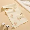 Toalha de bebê 25*50 infantil retangular gaze de algodão quatro camadas macia absorvente recém-nascido bebê rosto saliva toalha
