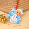 2026 Pingente de Resina de Natal para Família DIY Nome Escrito à Mão Osso de Cachorro de Natal Decoração de Árvore de Natal Personalização
