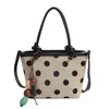 Exquisito Bolso de Lunares de Nicho para Mujer 2026 Nueva Moda Bolso Cruzado Versátil con un Toque de Lujo y Elegante Bolso de Mano Bolso Cubo