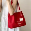 Bolsa de Lona para Mujer 2026 Nuevo Estilo Bolso de Mujer Otoño e Invierno Bolsa Tote Gran Capacidad Casual Ropa de Trabajo Bolso de Hombro