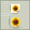 Pegatina de Vidrio de Girasol Pintado Fun-F671 Pegatina de Coche Fondo Embellecimiento Pegatina Decorativa Venta al por Mayor Autoadhesivo UV