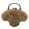 Bolso de Noche Transfronterizo Nuevo Incrustado de Diamantes Cesta de Flores de Diamante Completo Bolso de Mano para Mujer Bolso de Mano Cruzado para Banquete