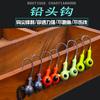 Anzuelo de Pesca con Cabeza de Plomo Fundido con Señuelo Blando, Anzuelo de Pesca de Gusano Blando con Anzuelos 3.5/5/7/10g, Anzuelo de Hilo Sardina Luminoso