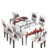 Funda Elástica Estampada para Asiento de Navidad Transfronteriza, Mantel Impermeable Adecuado para Decoración Festiva de Hogar, Restaurante, Hotel