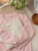 Suéter Base Versátil de Color Sólido con Cuello Redondo, Nuevo Estilo Otoño e Invierno 2025 para Niños y Niñas, Lindo y Elegante, Certificado Clase A