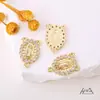 Acessórios DIY para Joias com Zircônia Micro-Pavimentada de Três Furos Pingente de Virgem Religiosa Colar Pulseira Pingente Acessórios para Joias Material