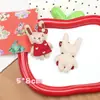 Broche de Muñeco Oso Manzana Conejo de Dibujos Animados Coreanos Accesorios para el Cabello Accesorios DIY Falda Roja Accesorios de Ropa de Conejo