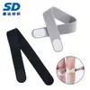 Correas fijas de forro polar de doble cara con ganchos de silicona en ambos extremos, correas para rótula, soporte médico de copa de moxibustión, correas de Velcro