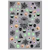 Adesivos de Nail Art para Halloween 2026 Abóbora Fantasma Gato Preto Caveira Morcego Teia de Aranha Fofo Infantil Festival