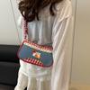 Bolso de Mano Lindo Dulce para Niña Bolso de Hombro de Verano Moderno y Versátil Estilo Coreano para Ir al Trabajo Gran Capacidad Bolso de Clase para Estudiante Universitario