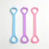 Banda de Resistencia en Forma de 8 para Mujeres, Estiramiento de Hombro y Cuello para Yoga, Banda Elástica de Silicona para Estiramiento de Espalda en Fitness, Espalda Bonita