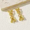 Fecho Banhado a Cobre com Ouro Real 18K Fecho de Pérola Acessórios para Joias DIY Acessórios para Joias Semi-Acabados Fecho Conserva a Cor