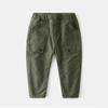 Calça de veludo infantil inverno Nova Roupa infantil calça casual grossa para bebê cor sólida Calça de menino moda inverno atacado