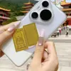 Oro Puro 999 Ocho Deidades Guardianas Pegatinas de Oro Signo del Zodíaco Guardián Buda Pegatinas para Teléfono Móvil para Tiendas de Oro para Atraer Clientes Transmisión en Vivo