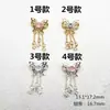 Pendente de borboleta com zircônia microincrustada que retém a cor, franja de miçangas, acessórios para pulseira e colar DIY, asas