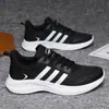 Zapatos Casuales de Exterior para Primavera y Verano, Zapatillas de Correr de Talla Grande Adhesivas en Frío, Zapatos de Hombre, Zapatillas de Correr de Malla con Tres Rayas, Zapatos Ligeros Suaves para Pareja