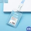 Portatarjetas rígido acrílico transparente Koji cristal portagafete personal moderno simple oficina certificado tarjeta de trabajo