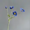 Flores Artificiales Frescas y Sencillas: Flores de Amapola Pequeñas con 4 Cabezas, Amapola Terciopelo, Boda Hogar Decoración Interior Venta al por Mayor