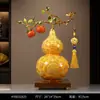 Adorno de Calabaza Ruyi Baifu de Caqui para Sala de Estar, Oficina de Fortuna, Decoración de Lujo Ligero, Regalo de Inauguración de Casa de Alta Gama